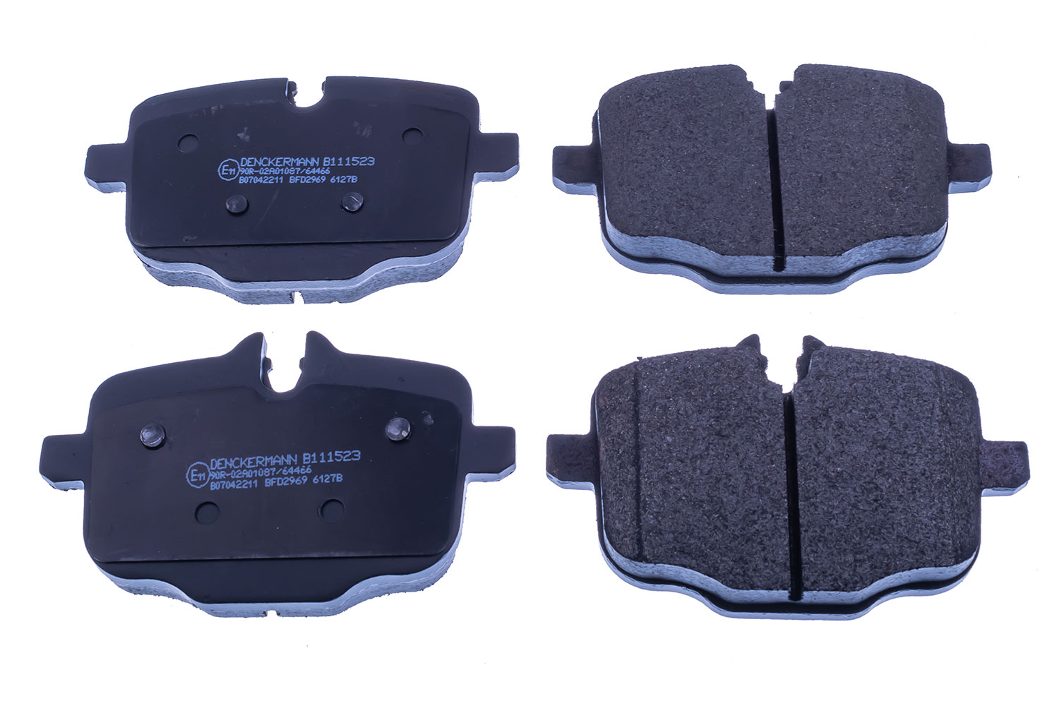 DENCKERMANN Bremseklodser B111523 bagaksel for BMW