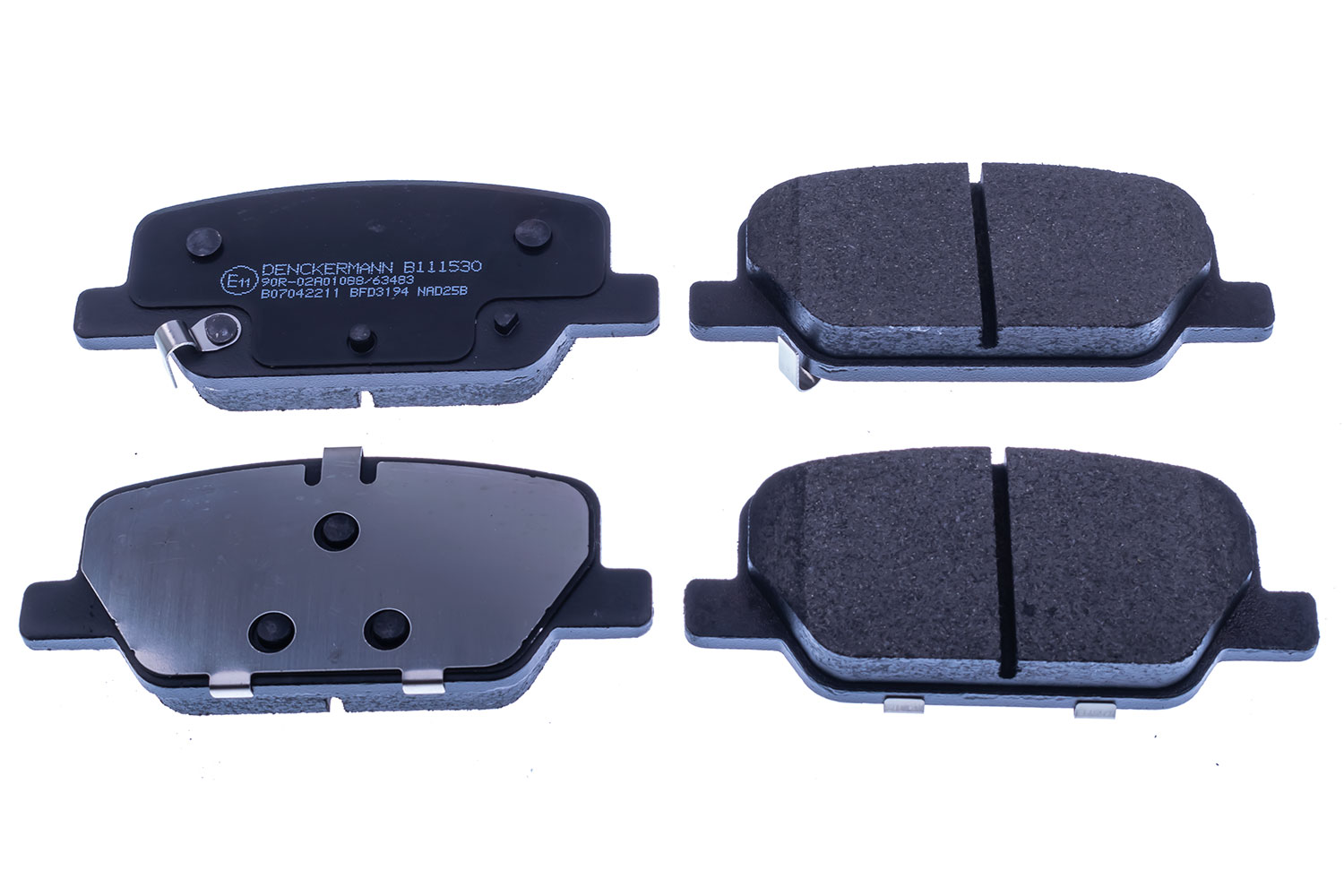DENCKERMANN Bremseklodser B111530 bagaksel for HYUNDAI