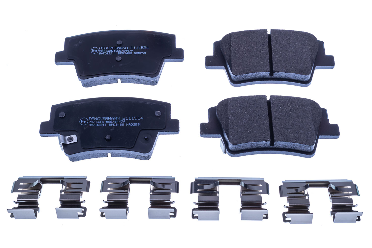 DENCKERMANN Bremseklodser B111534 bagaksel for HYUNDAI