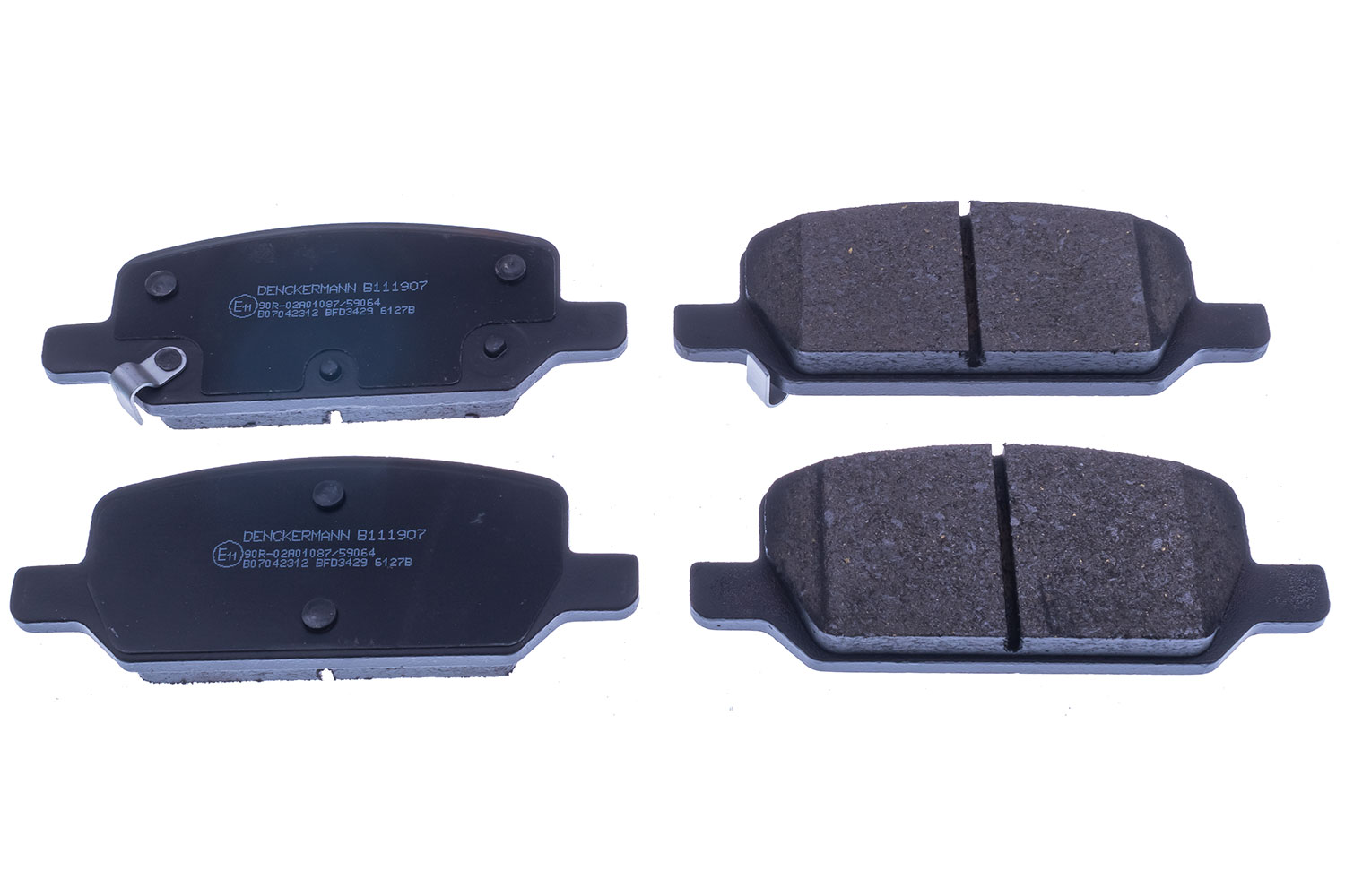 DENCKERMANN Bremseklodser B111907 for TESLA