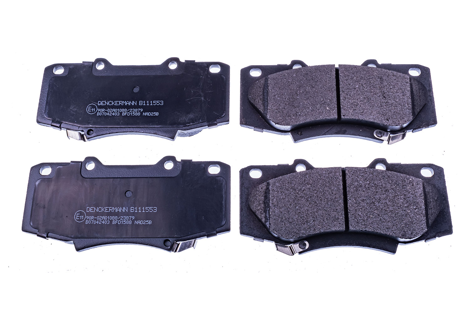 DENCKERMANN Bremseklodser B111553 foraksel for TOYOTA