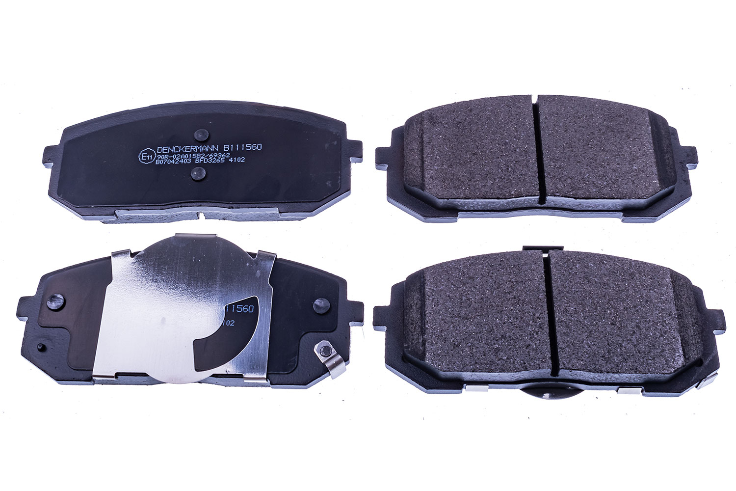 DENCKERMANN Bremseklodser B111560 foraksel for KIA