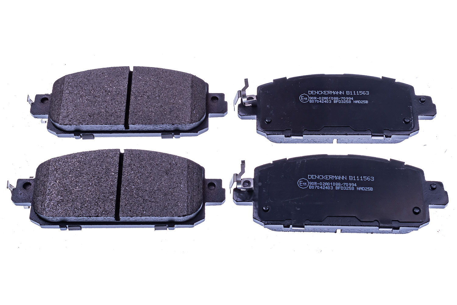 DENCKERMANN Bremseklodser B111563 foraksel for NISSAN RENAULT