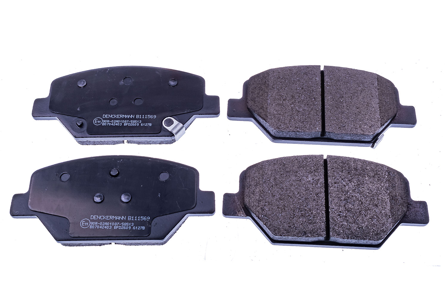 DENCKERMANN Bremseklodser B111569 foraksel for CHEVROLET OPEL