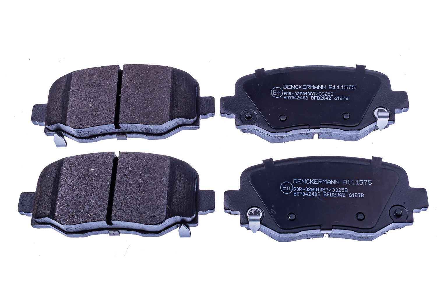 DENCKERMANN Bremseklodser B111575 bagaksel for FIAT JEEP CHRYSLER