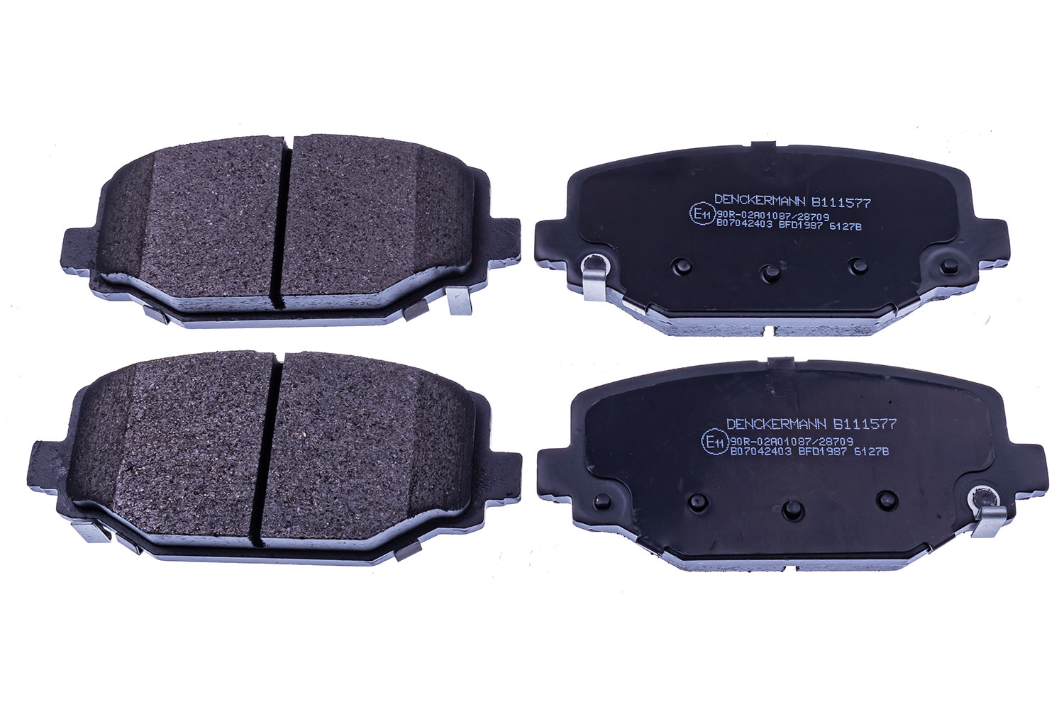 DENCKERMANN Bremseklodser B111577 bagaksel for AUDI CHRYSLER