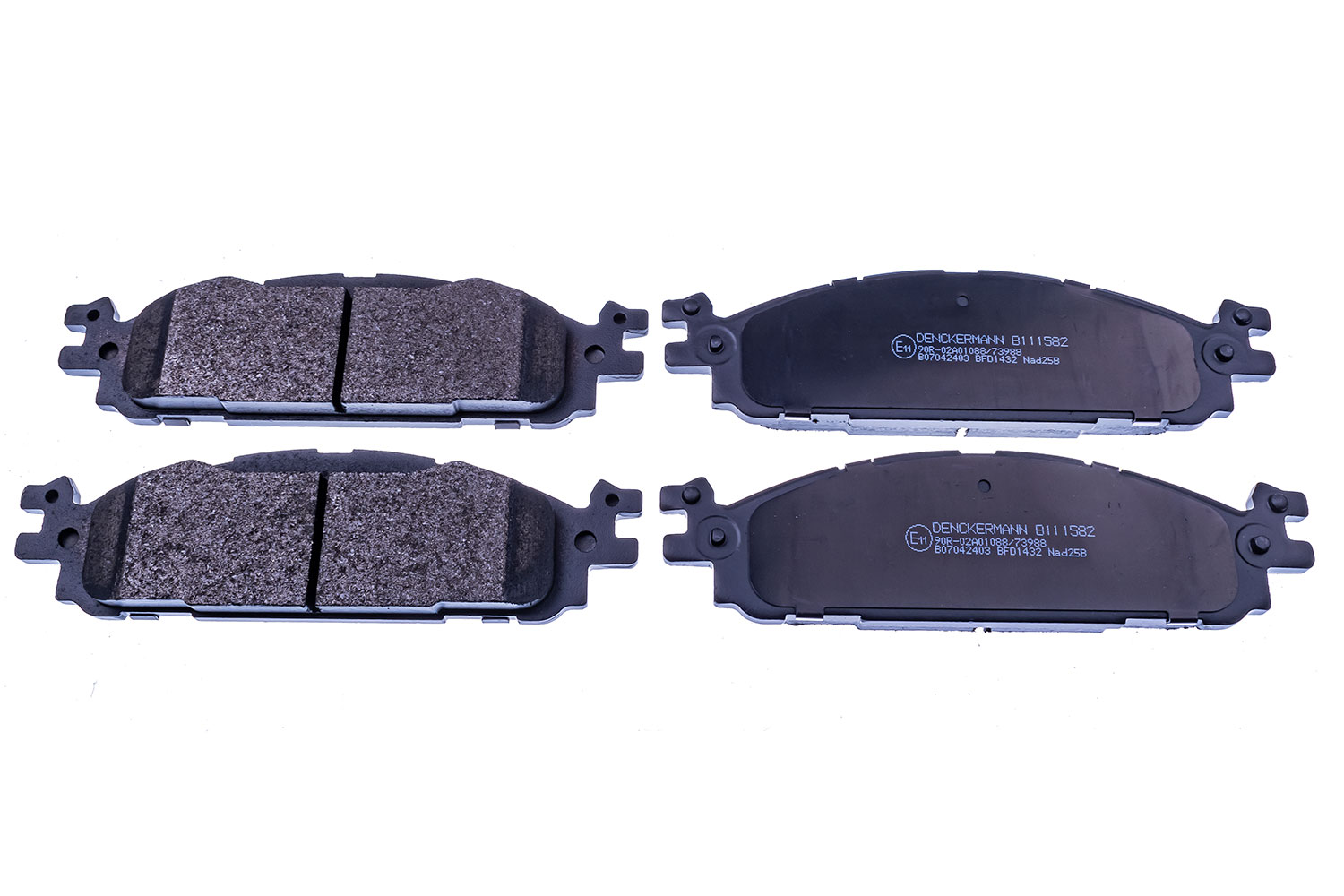 DENCKERMANN Bremseklodser B111582 foraksel for FORD