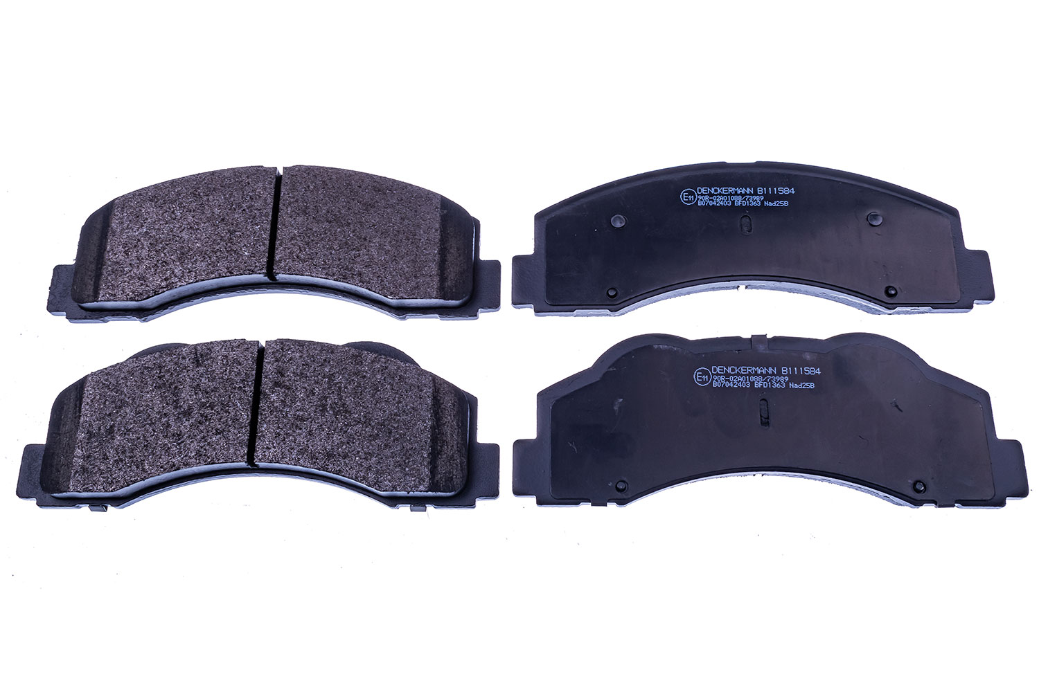 DENCKERMANN Bremseklodser B111584 foraksel for FORD LINCOLN