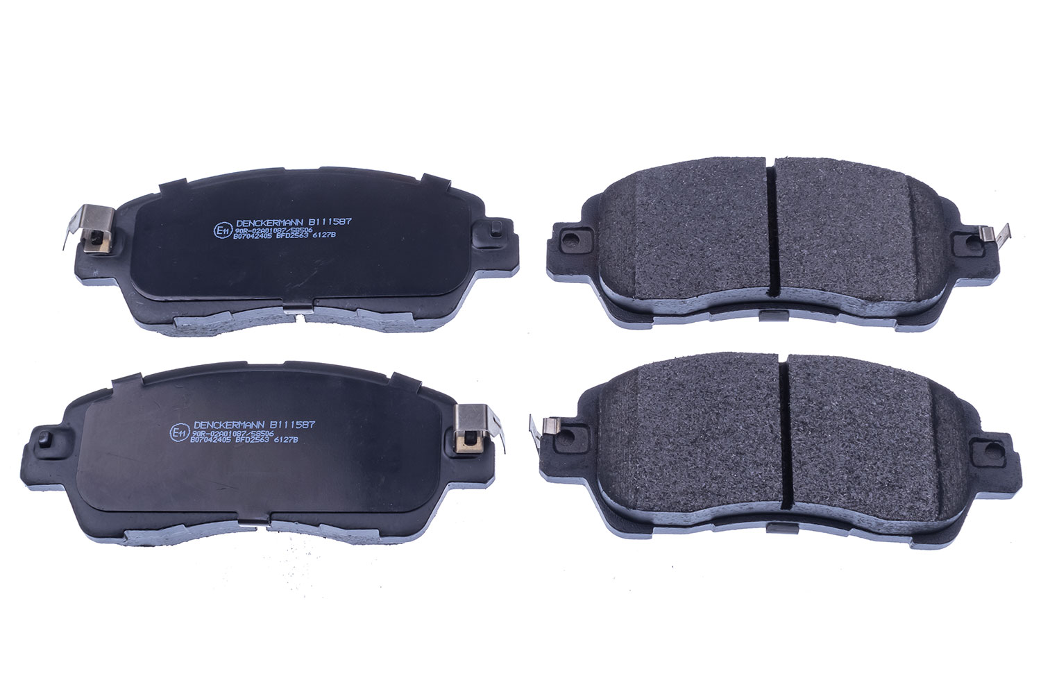 DENCKERMANN Bremseklodser B111587 foraksel for MAZDA