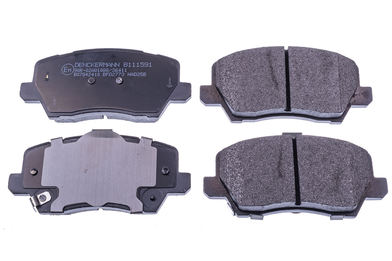 DENCKERMANN Bremseklodser B111591 foraksel for KIA