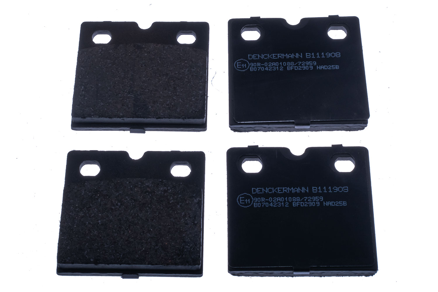 DENCKERMANN Bremseklodser B111908 bagaksel for AUDI VAG JAGUAR FORD USA ASTON MARTIN