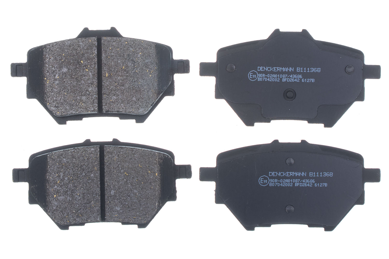 DENCKERMANN Bremseklodser B111368 bagaksel for VAUXHALL DS PEUGEOT TOYOTA