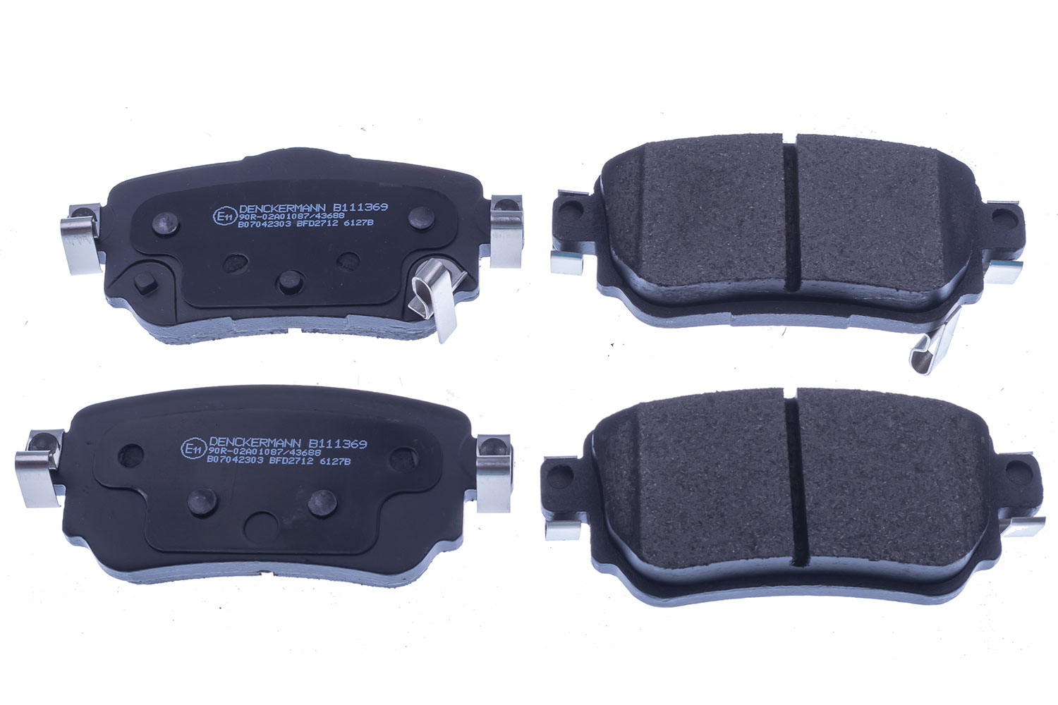 DENCKERMANN Bremseklodser B111369 bagaksel for NISSAN RENAULT