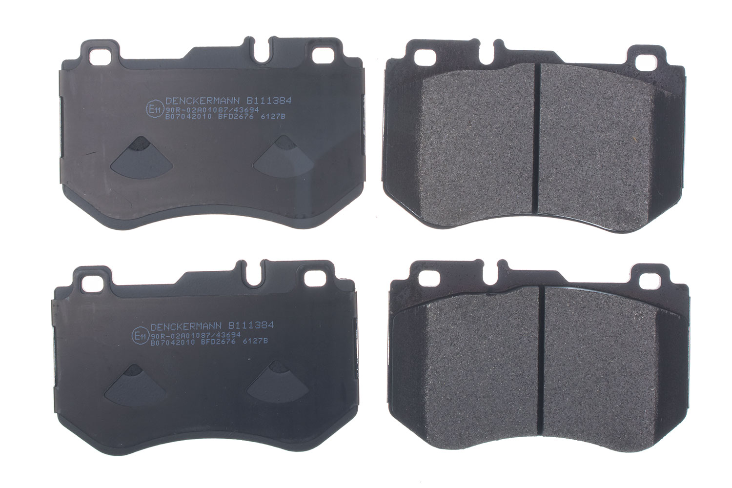 DENCKERMANN Bremseklodser B111384 foraksel for MERCEDES-BENZ