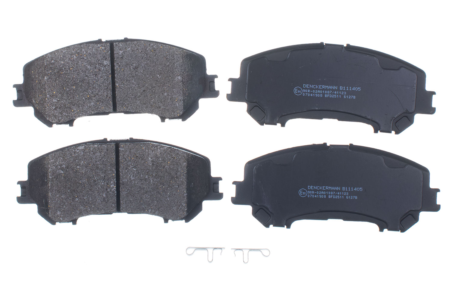 DENCKERMANN Bremseklodser B111405 foraksel for NISSAN