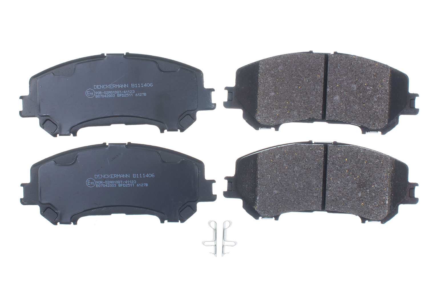 DENCKERMANN Bremseklodser B111406 foraksel for NISSAN RENAULT