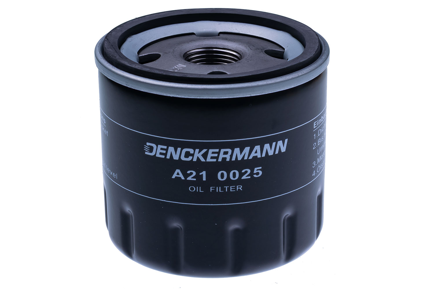 DENCKERMANN Oliefilter a210025 Påskruet 74mm M20X1.5 for PEUGEOT LANCIA FIAT ALFA ROMEO CITROËN
