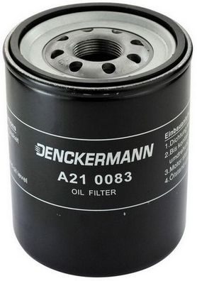 DENCKERMANN Oliefilter a210083 Påskruet 123mm M26X1.5 for OPEL VAUXHALL ISUZU DAIHATSU MAZDA MITSUBISHI SUZUKI