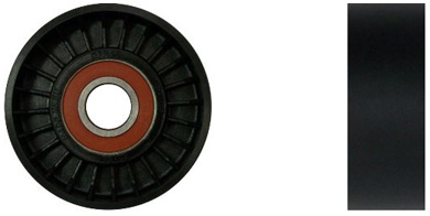 DENCKERMANN Medløberhjul, multi-V-rem p300014 for VOLVO VW