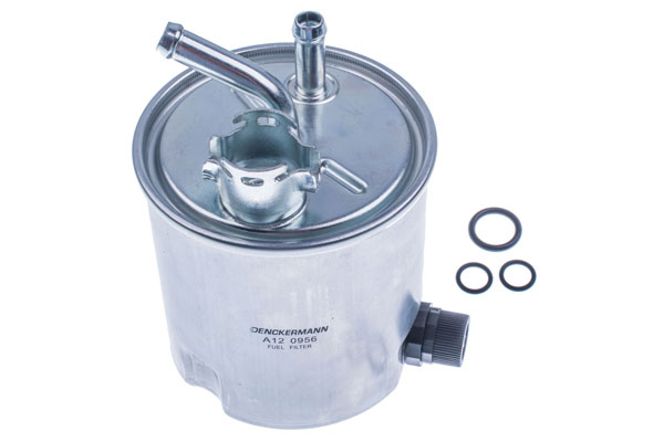 DENCKERMANN Brændstof-filter a120956 med tilslutning til vandsensor diameter_mm_200|Diameter [mm]|93 inlet__mm_916|Indgangs-Ø [mm]|10 outlet__mm_917|U