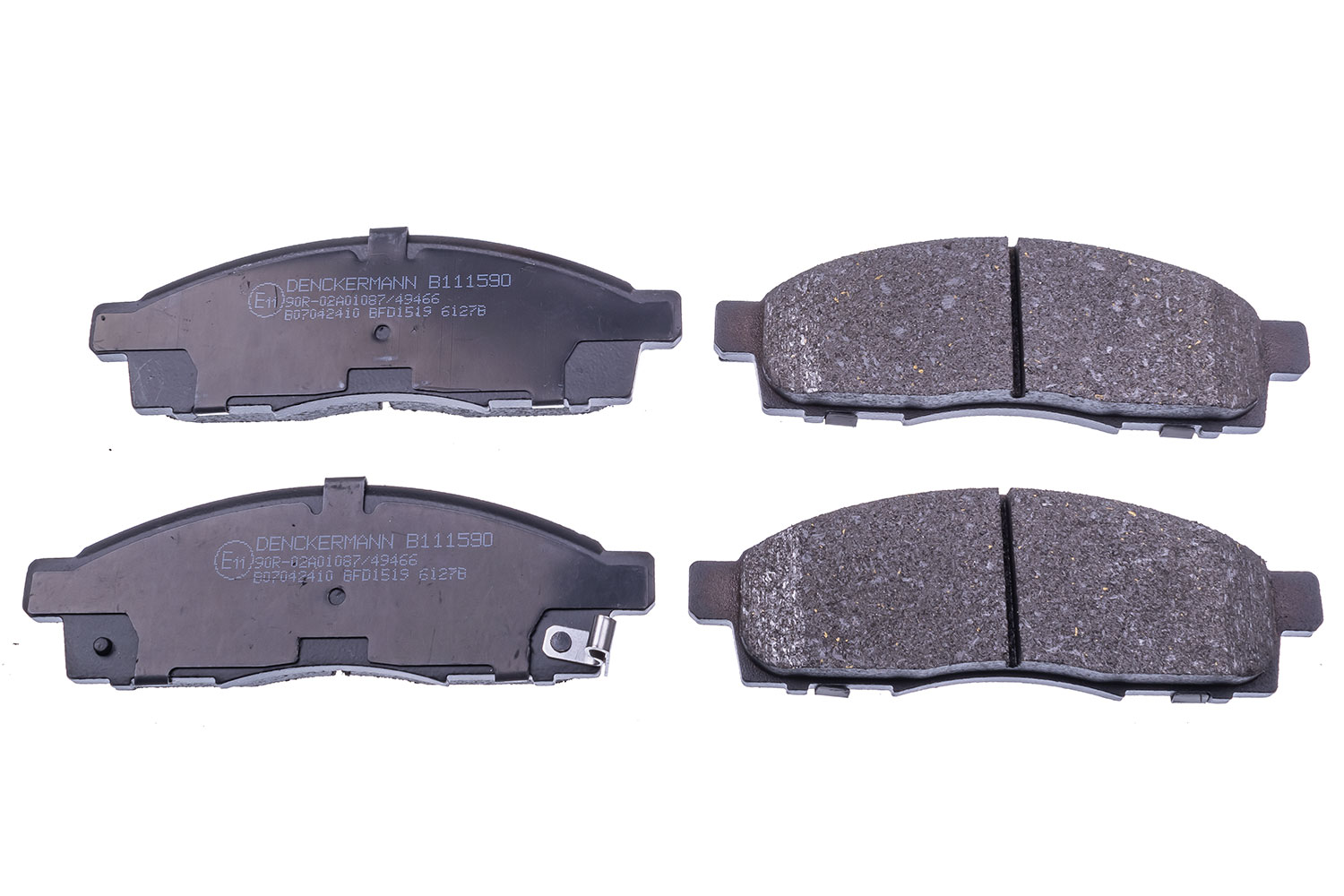 DENCKERMANN Bremseklodser B111590 foraksel for NISSAN