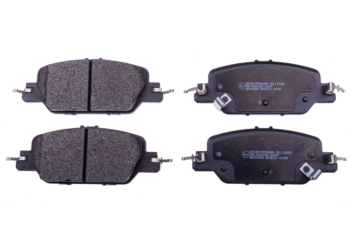 DENCKERMANN Bremseklodser B111640 bagaksel for HONDA
