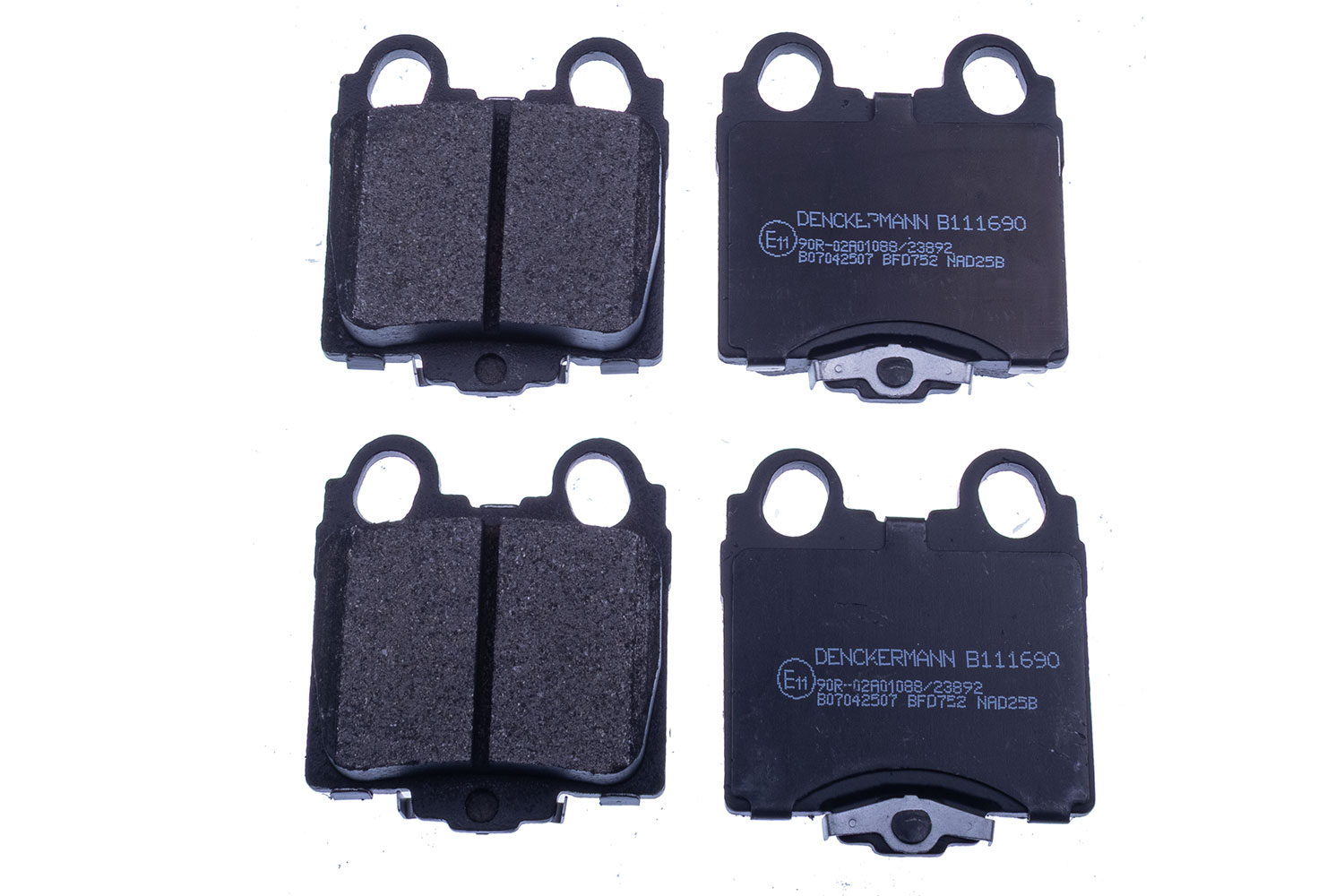 DENCKERMANN Bremseklodser B111690 bagaksel for TOYOTA LEXUS