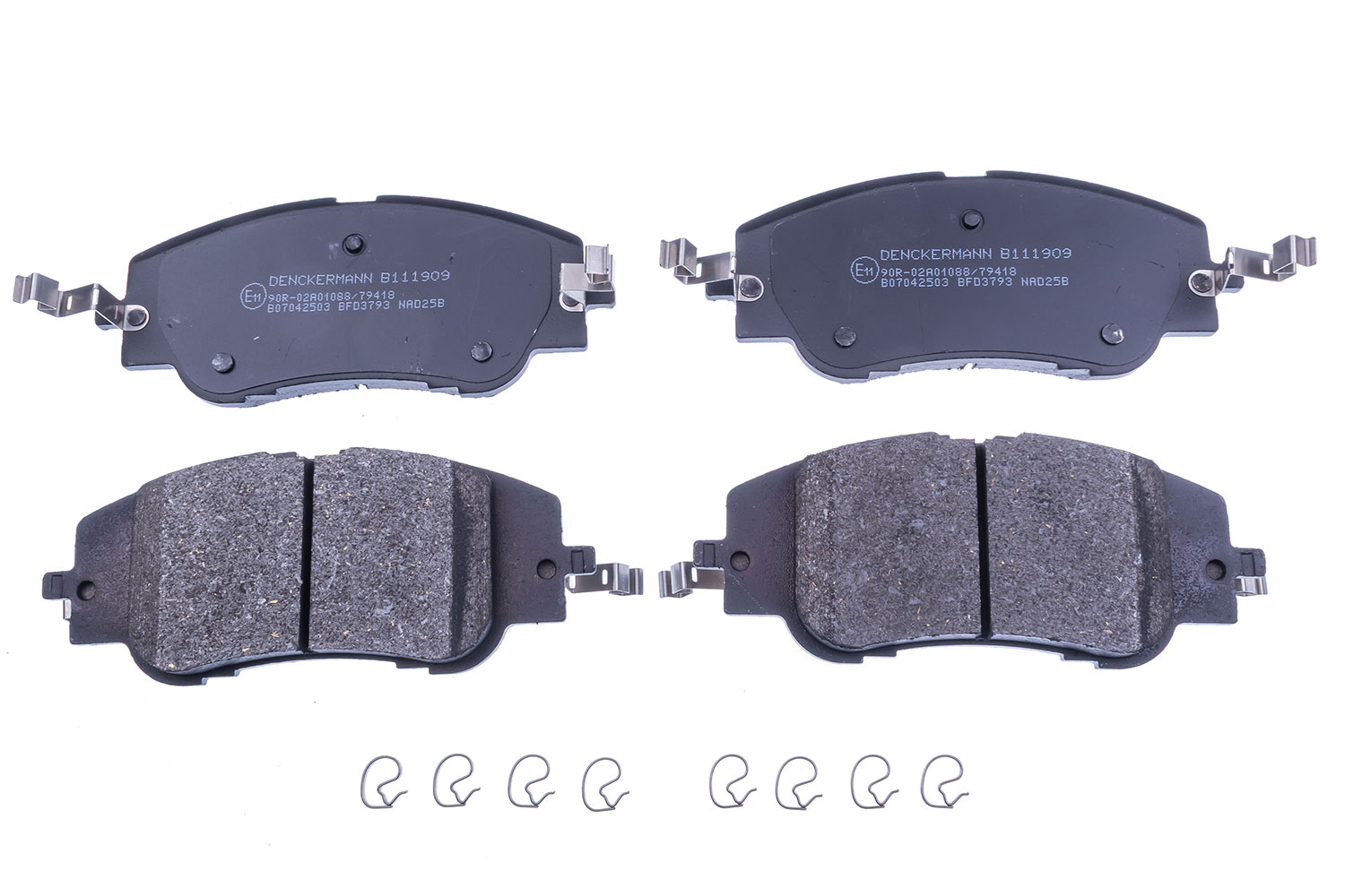 DENCKERMANN Bremseklodser B111909 foraksel for DS