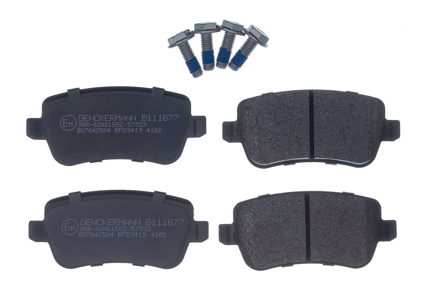 DENCKERMANN Bremseklodser B111677 bagaksel for FIAT