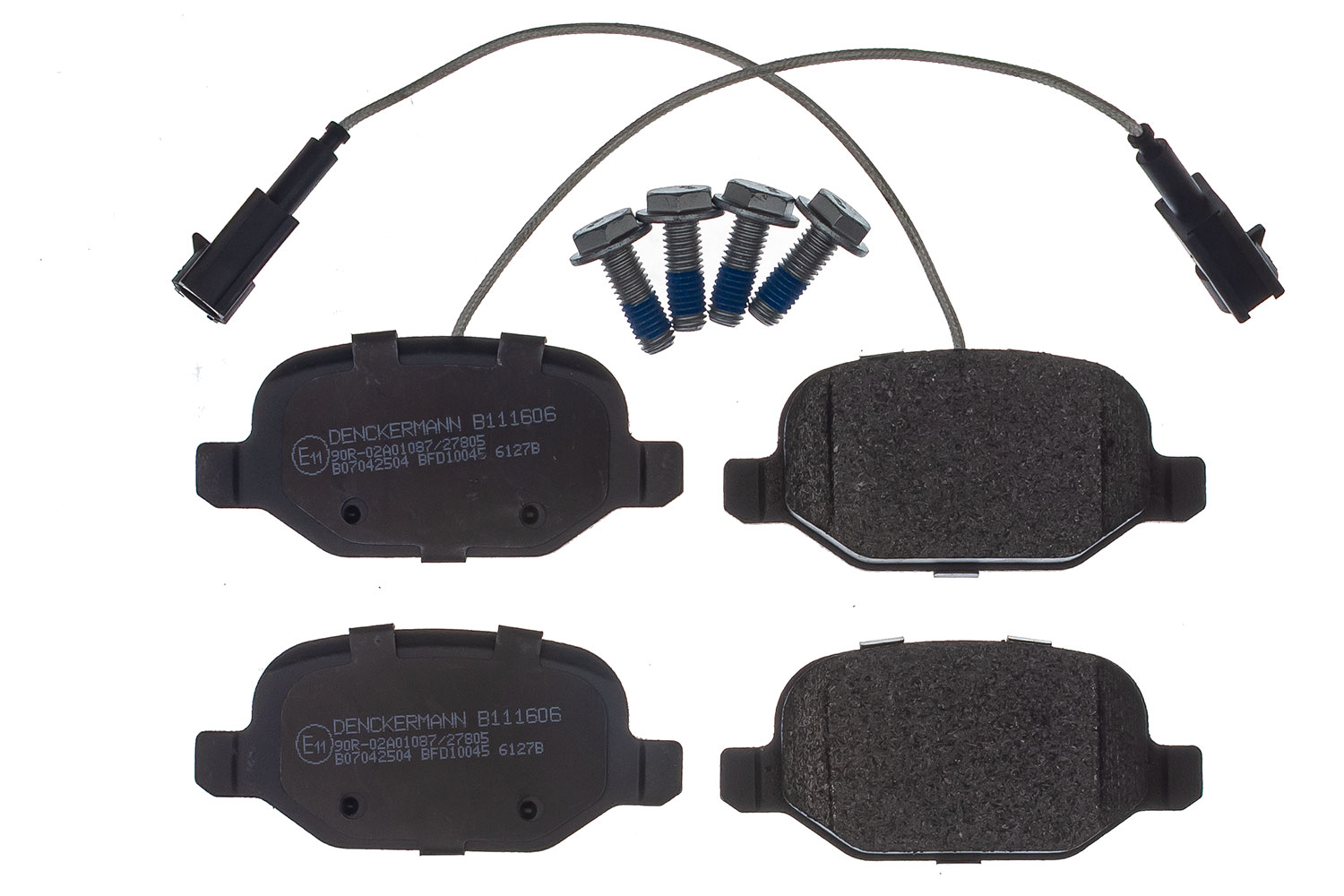 DENCKERMANN Bremseklodser B111606 bagaksel for FIAT