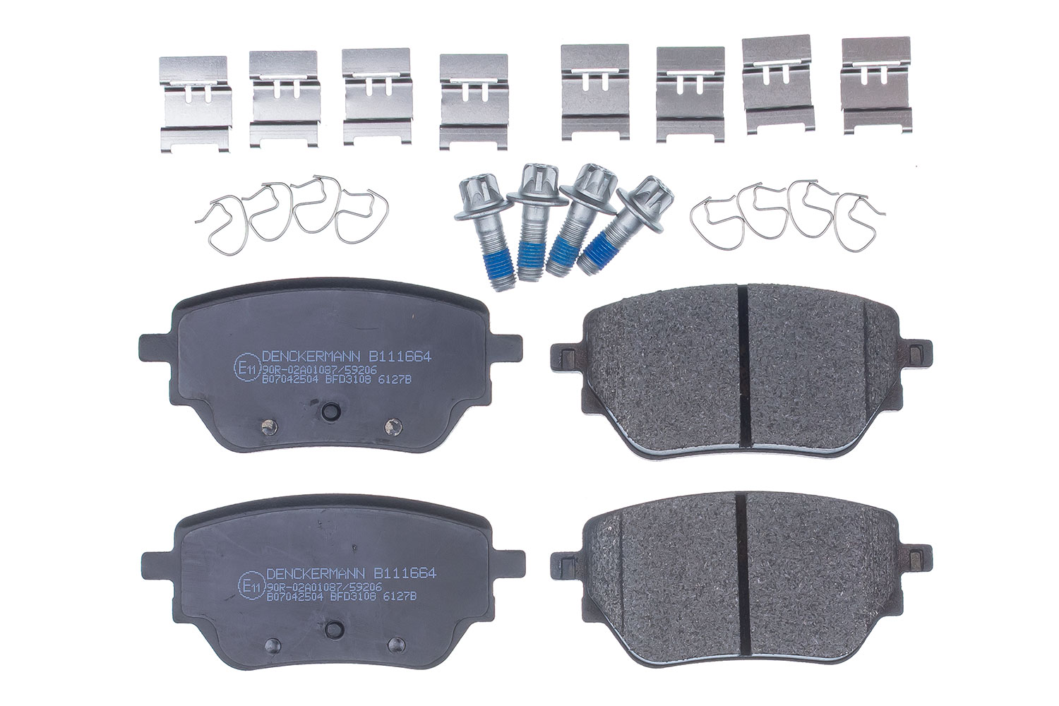DENCKERMANN Bremseklodser B111664 bagaksel for MERCEDES-BENZ
