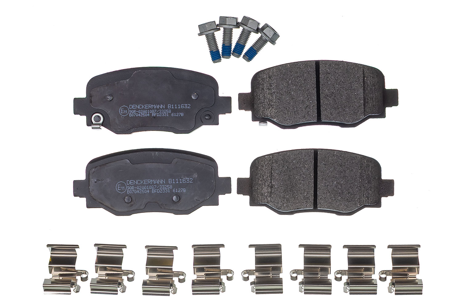 DENCKERMANN Bremseklodser B111632 bagaksel for JEEP FIAT