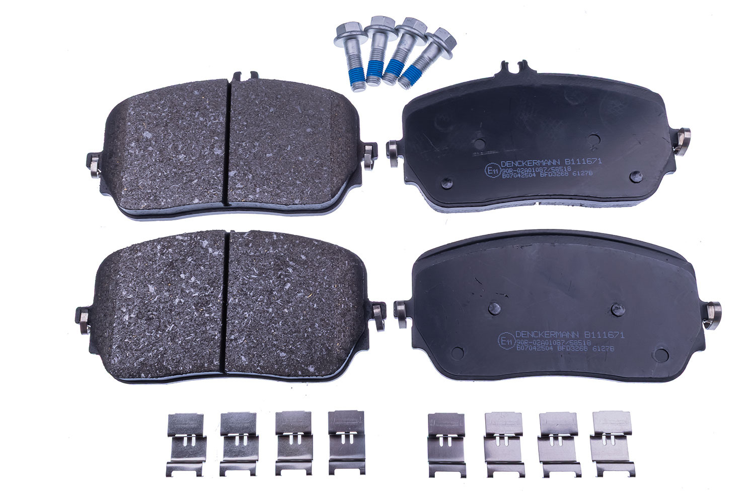 DENCKERMANN Bremseklodser B111671 foraksel for MERCEDES-BENZ