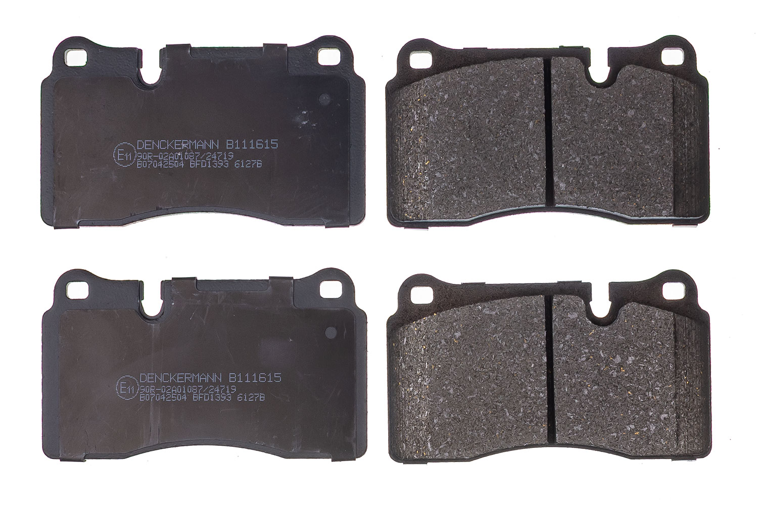 DENCKERMANN Bremseklodser B111615 foraksel for LAND ROVER