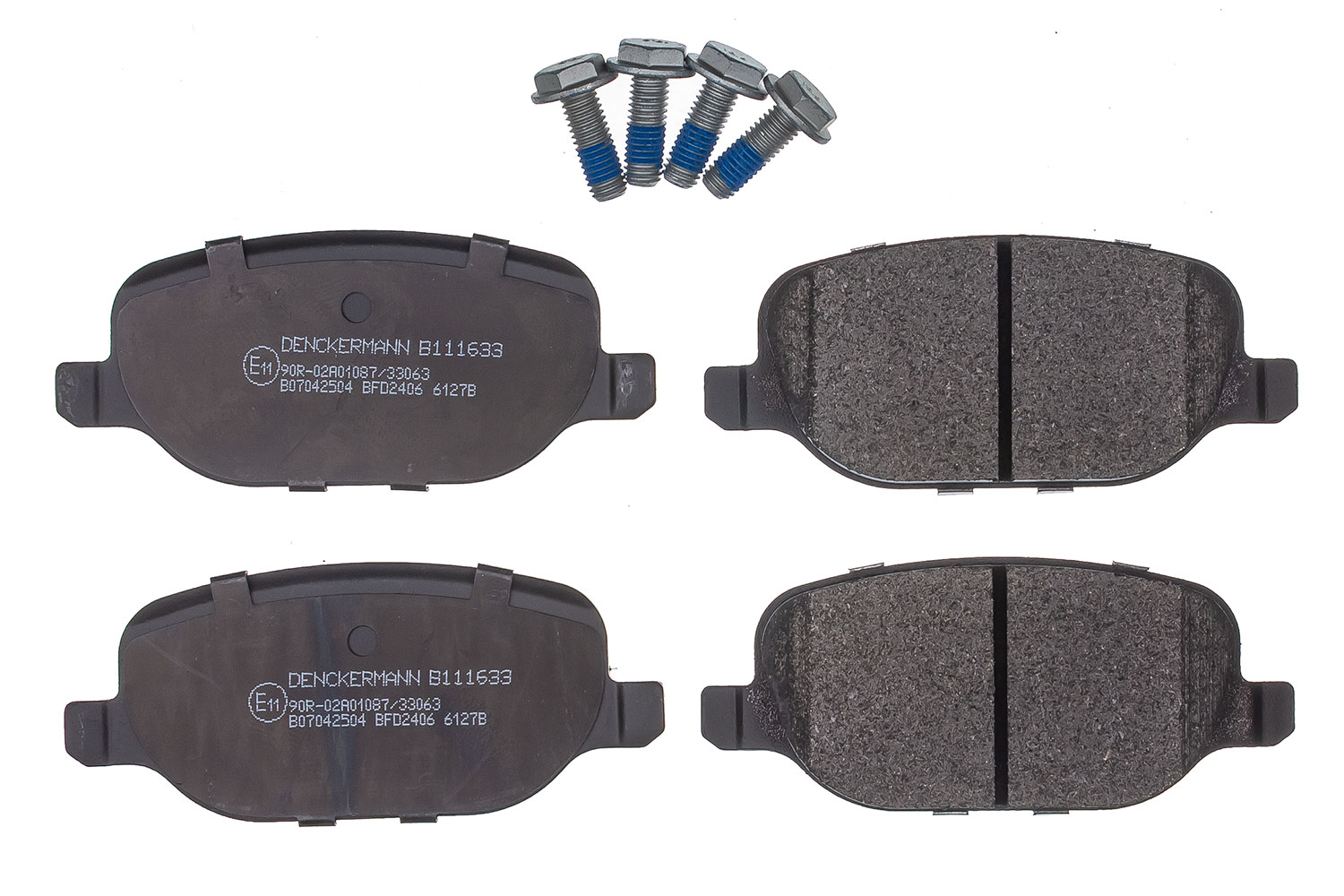 DENCKERMANN Bremseklodser B111633 bagaksel for FIAT