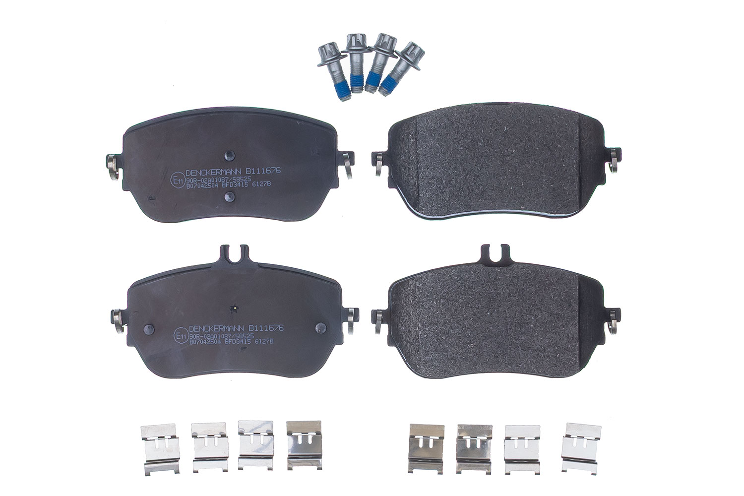 DENCKERMANN Bremseklodser B111676 foraksel for MERCEDES-BENZ