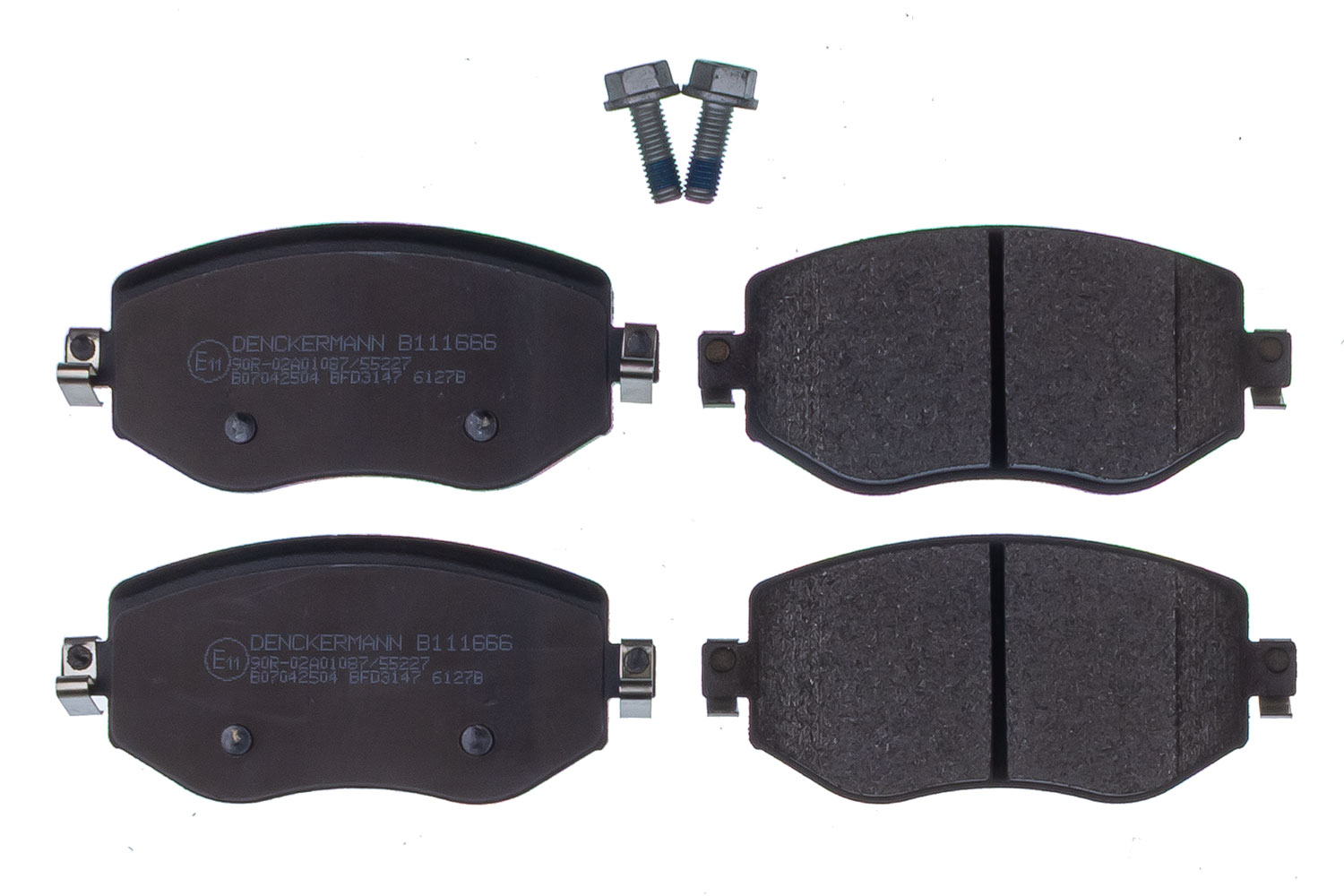 DENCKERMANN Bremseklodser B111666 foraksel for RENAULT