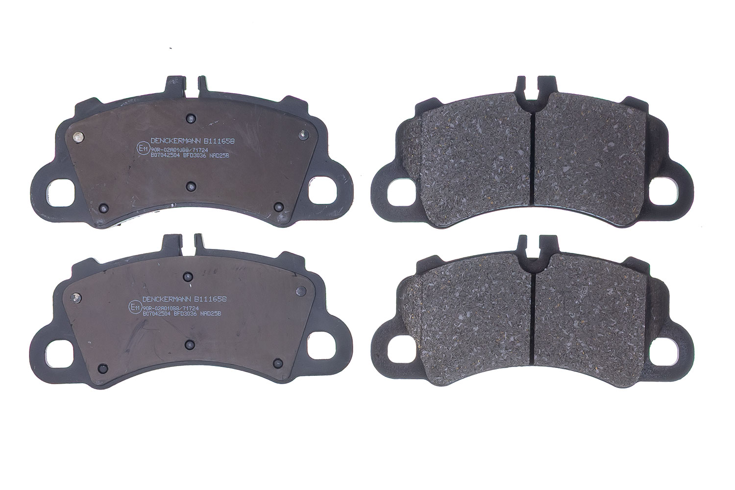 DENCKERMANN Bremseklodser B111658 foraksel for PORSCHE