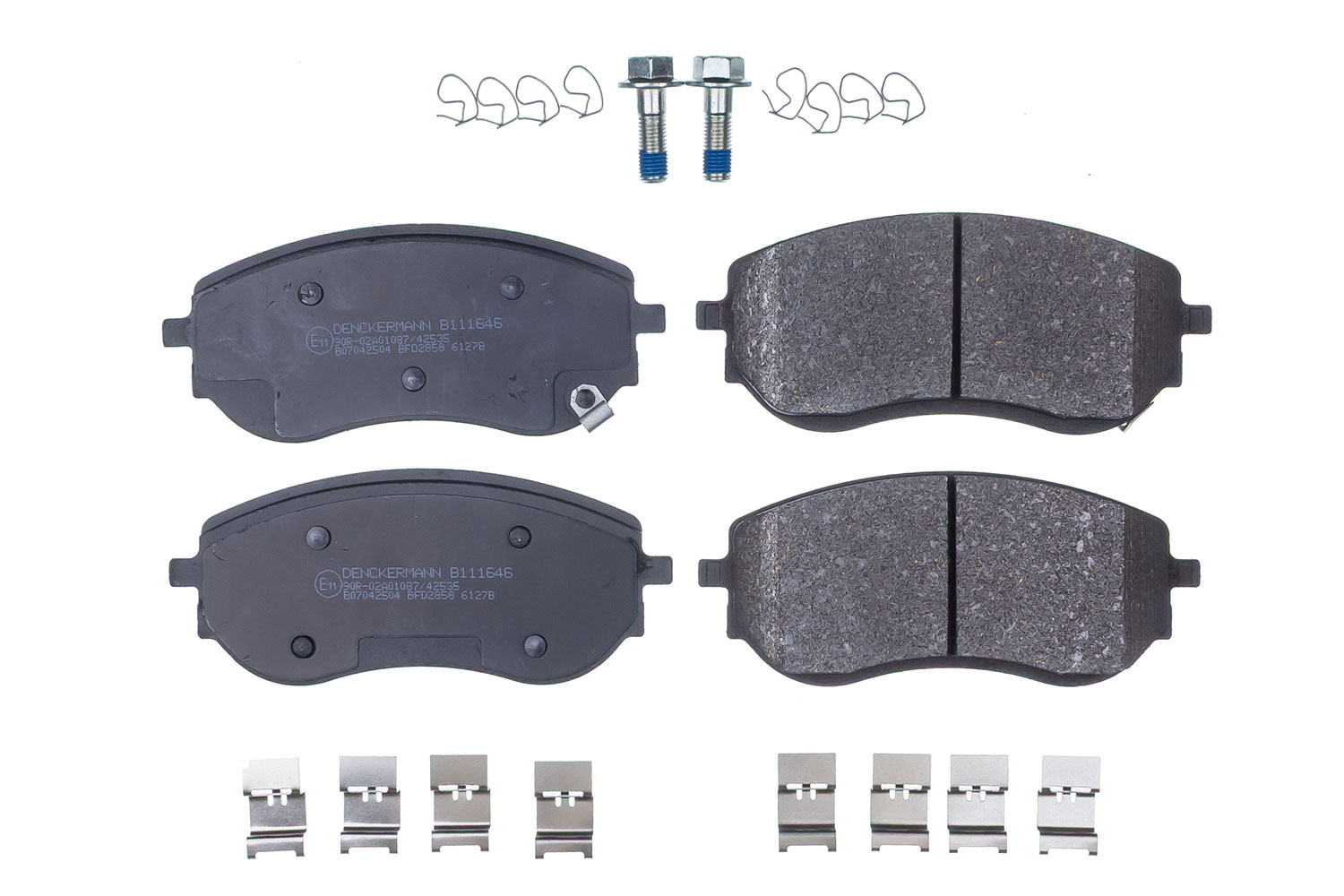 DENCKERMANN Bremseklodser B111646 foraksel for MERCEDES-BENZ NISSAN