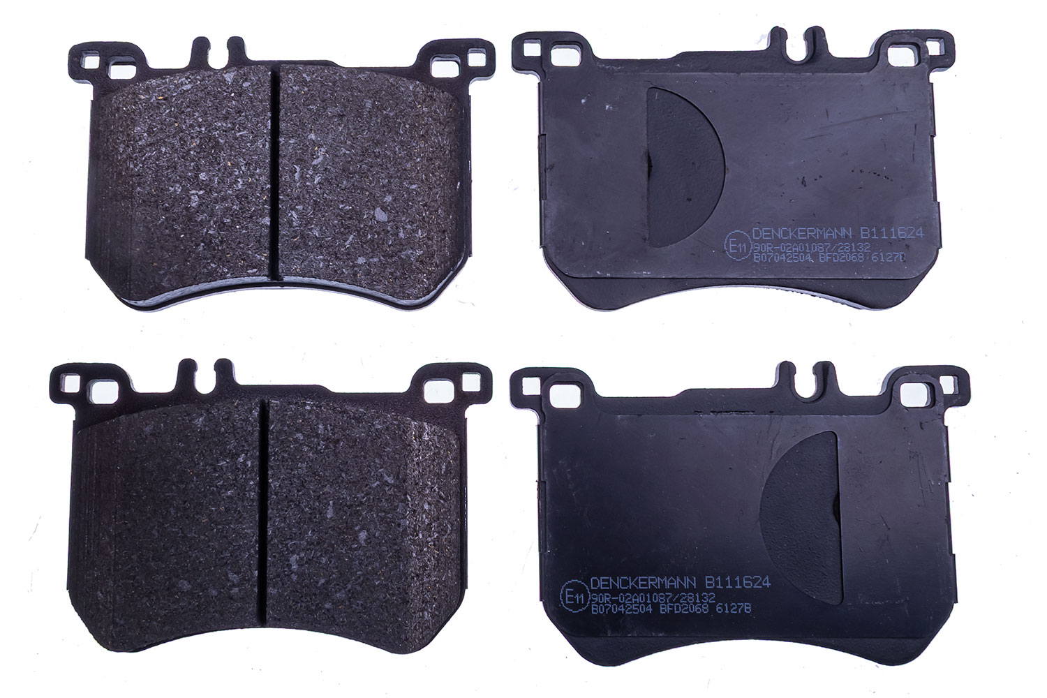 DENCKERMANN Bremseklodser B111624 foraksel for MERCEDES-BENZ