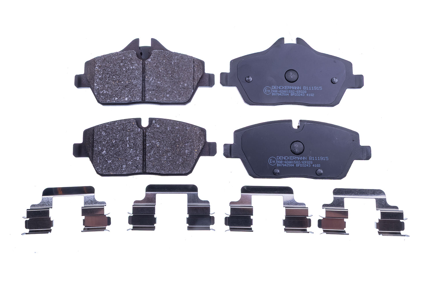 DENCKERMANN Bremseklodser B111915 foraksel for BMW