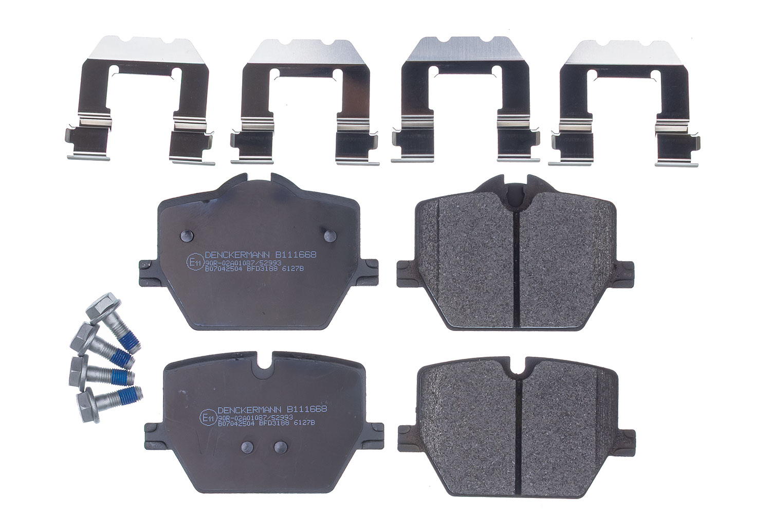 DENCKERMANN Bremseklodser B111668 bagaksel for BMW TOYOTA