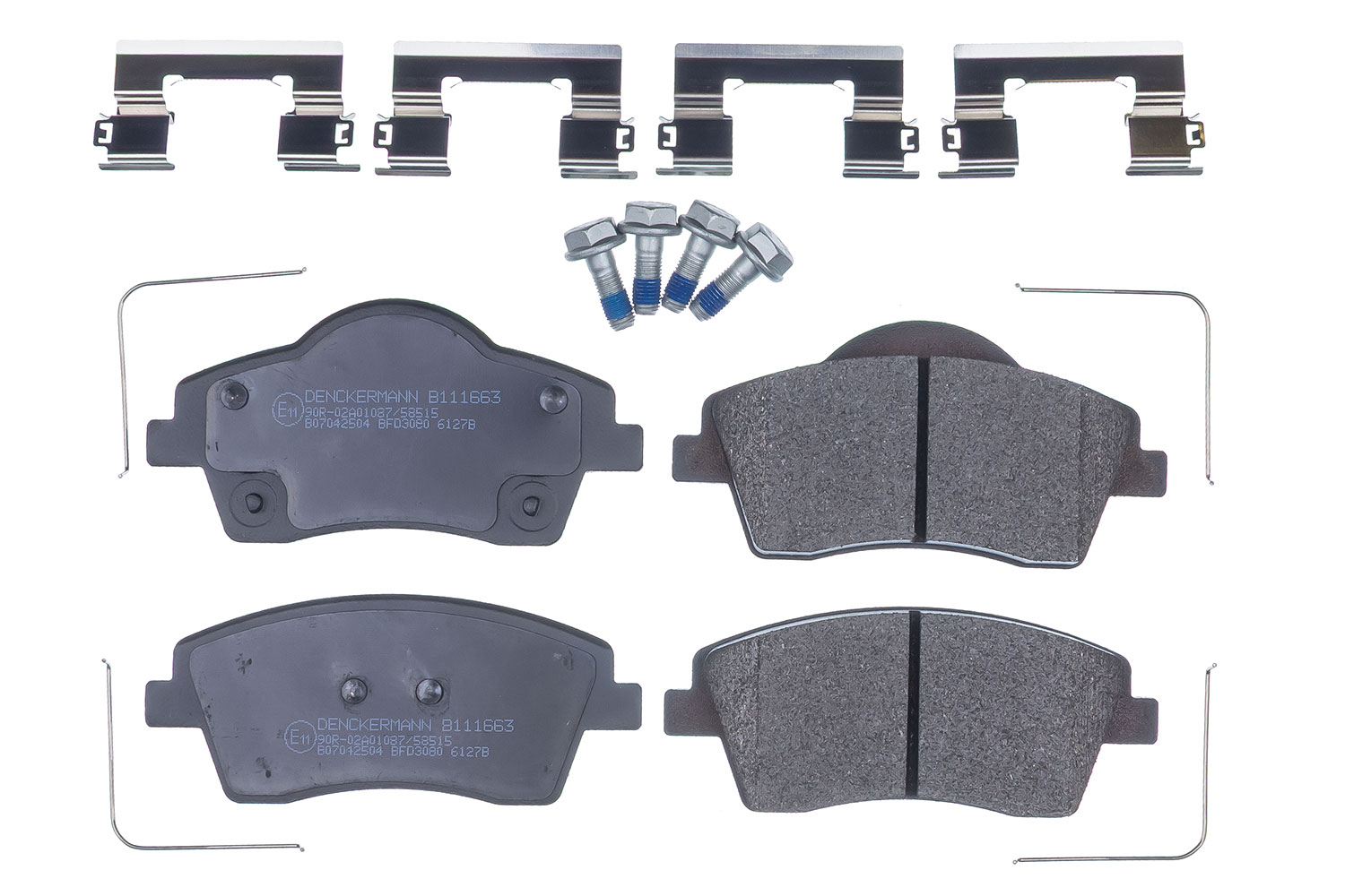 DENCKERMANN Bremseklodser B111663 foraksel for VOLVO