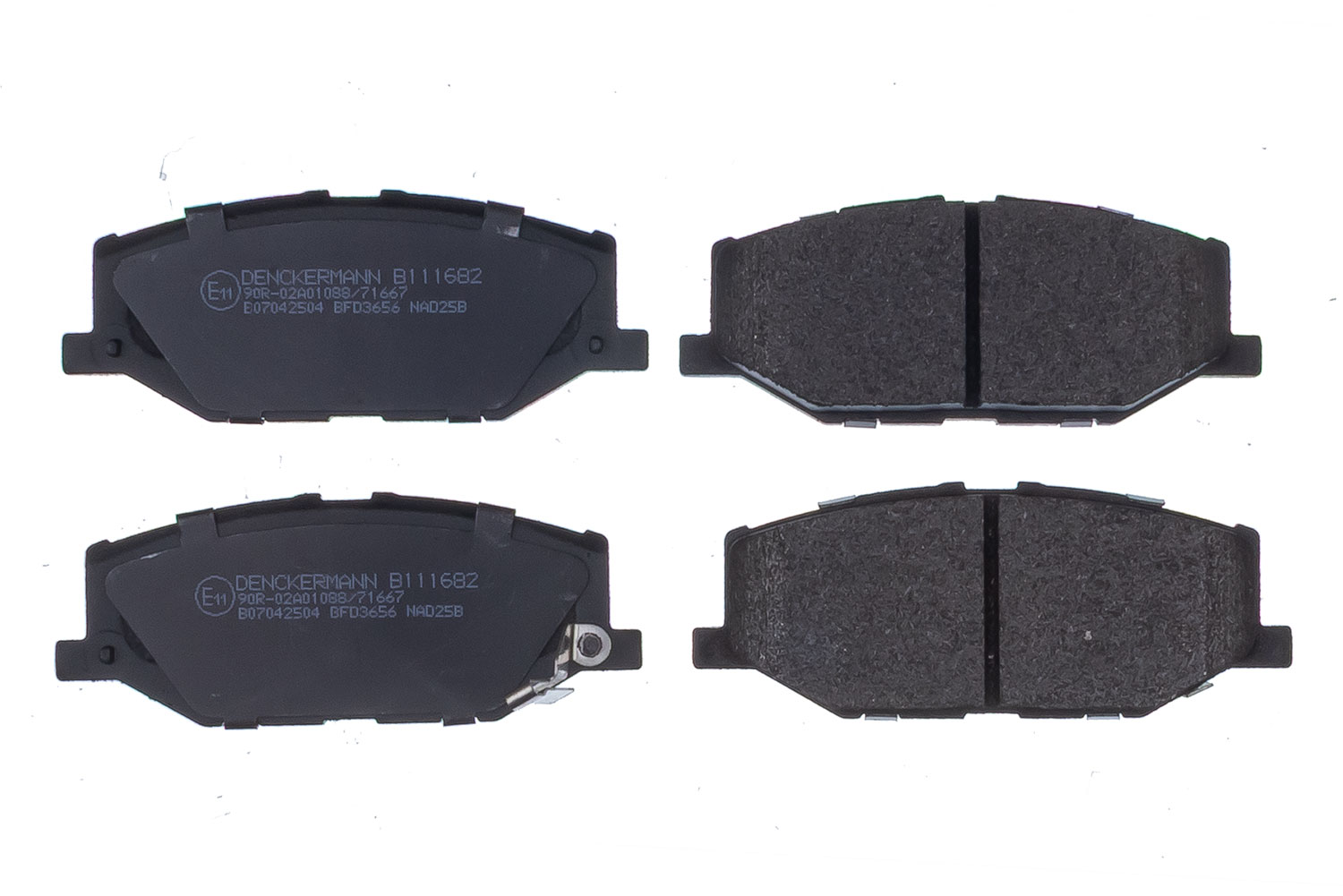 DENCKERMANN Bremseklodser B111682 foraksel for SUZUKI