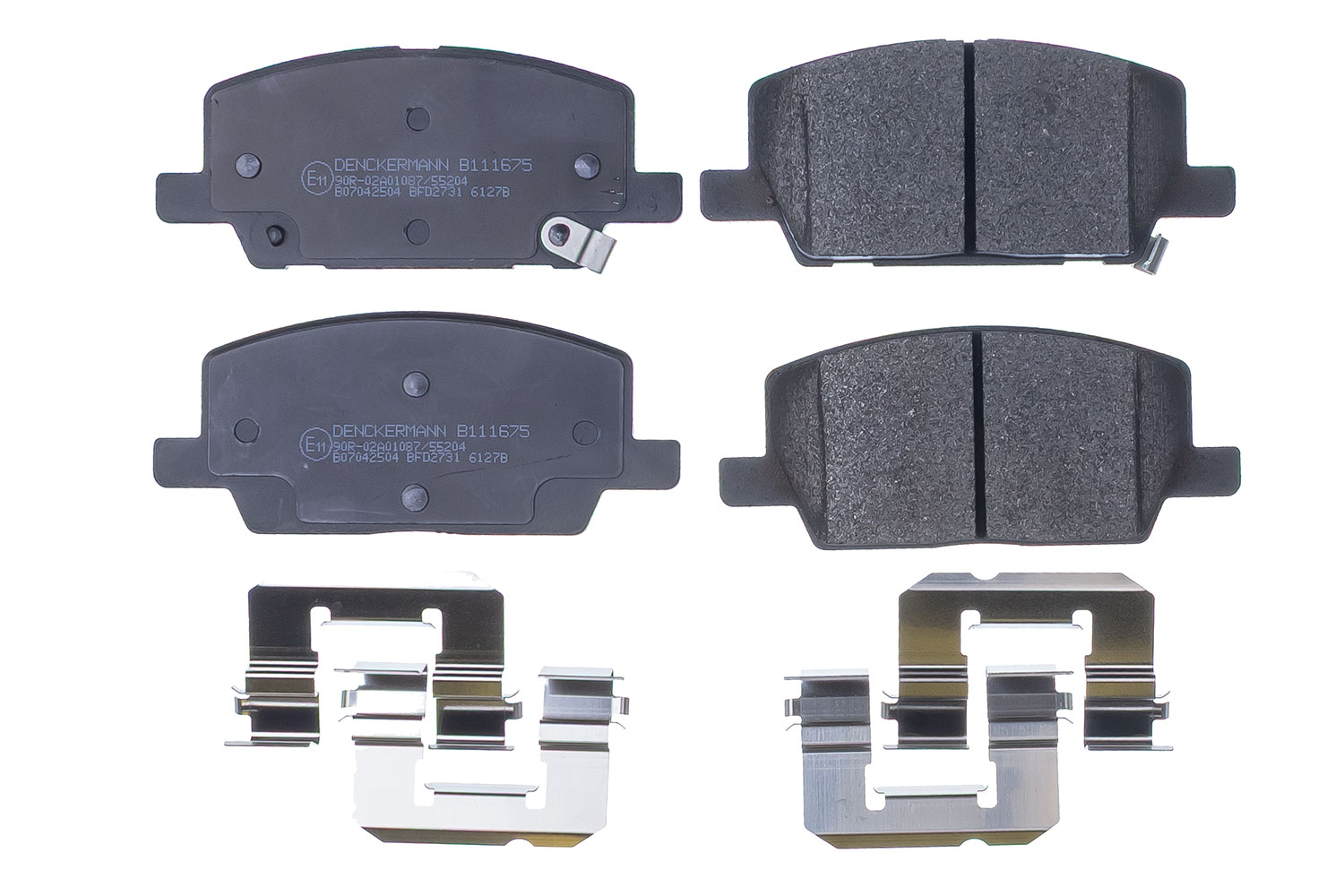 DENCKERMANN Bremseklodser B111675 foraksel for VAUXHALL