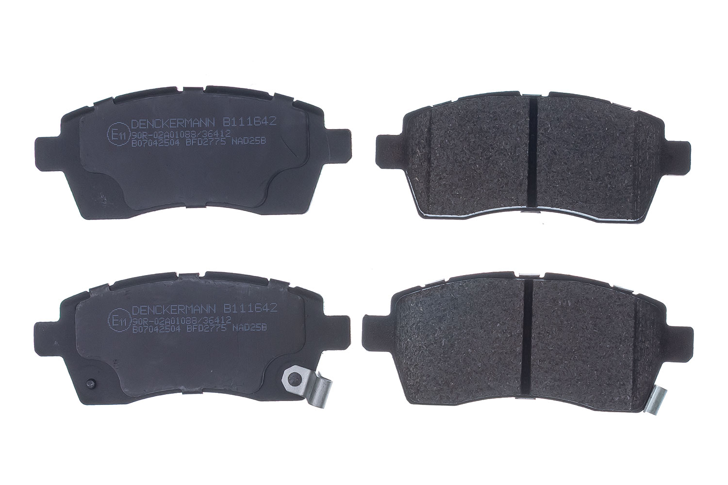 DENCKERMANN Bremseklodser B111642 foraksel for SUZUKI