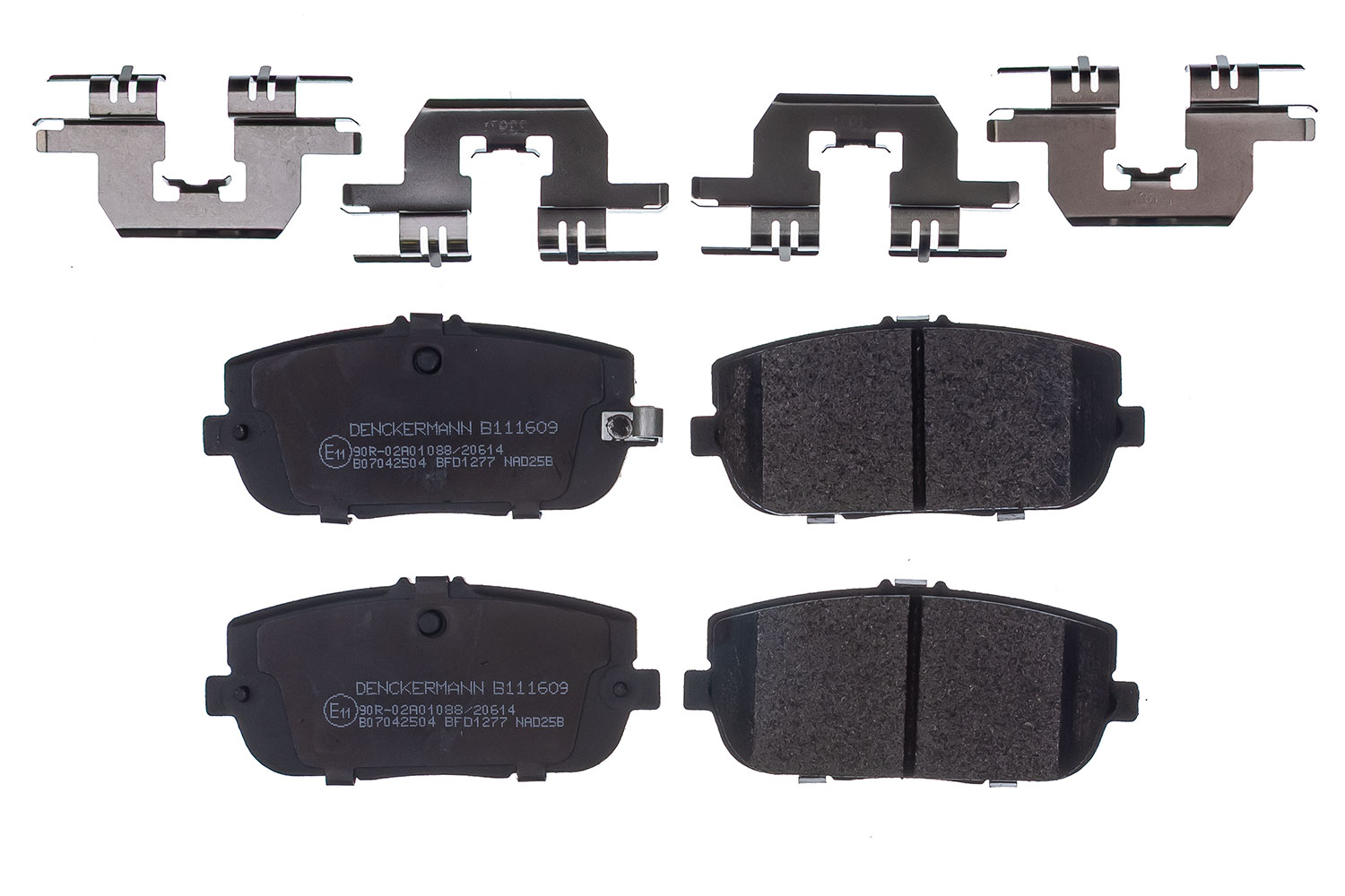 DENCKERMANN Bremseklodser B111609 bagaksel for FIAT MAZDA