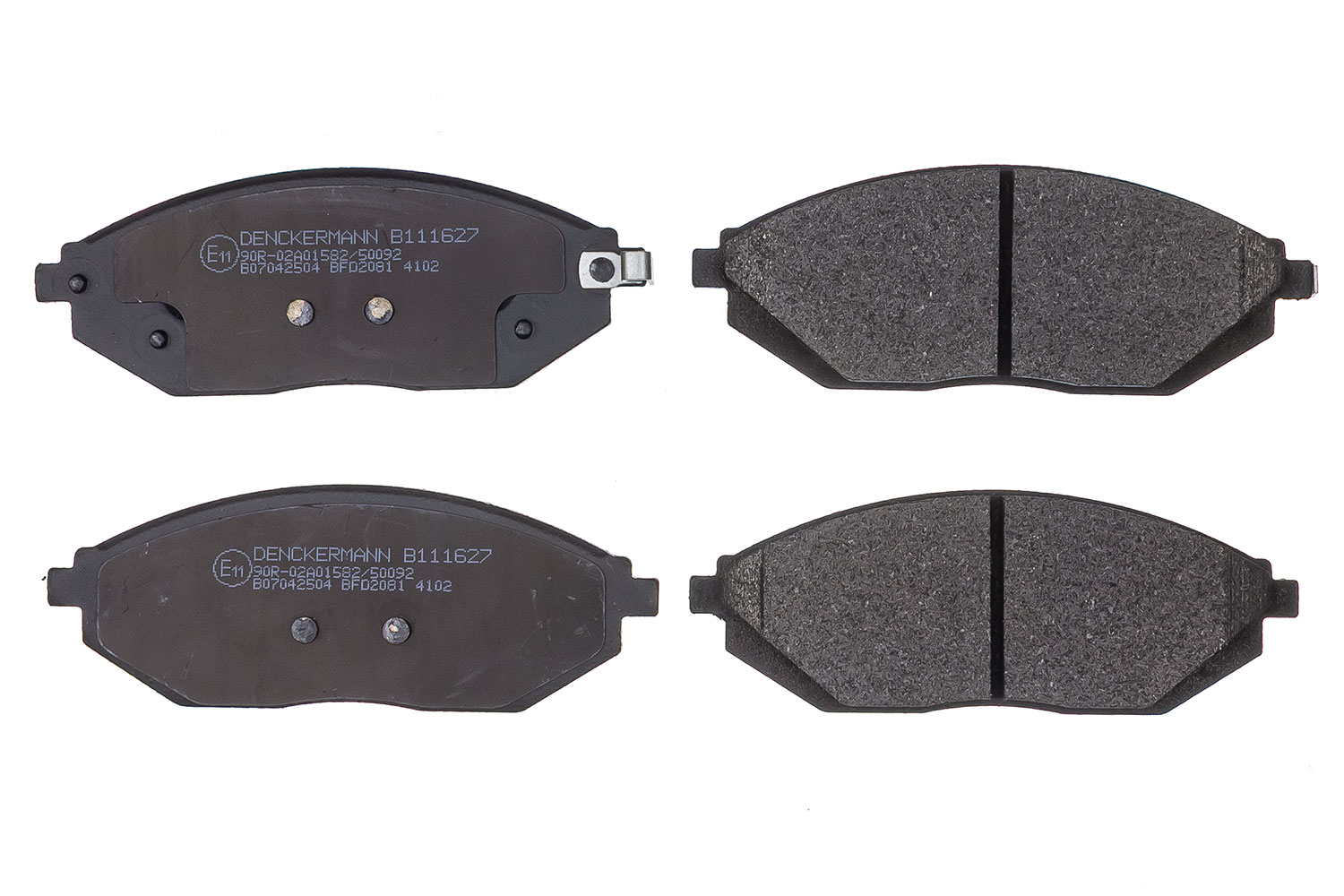 DENCKERMANN Bremseklodser B111627 foraksel for CHEVROLET