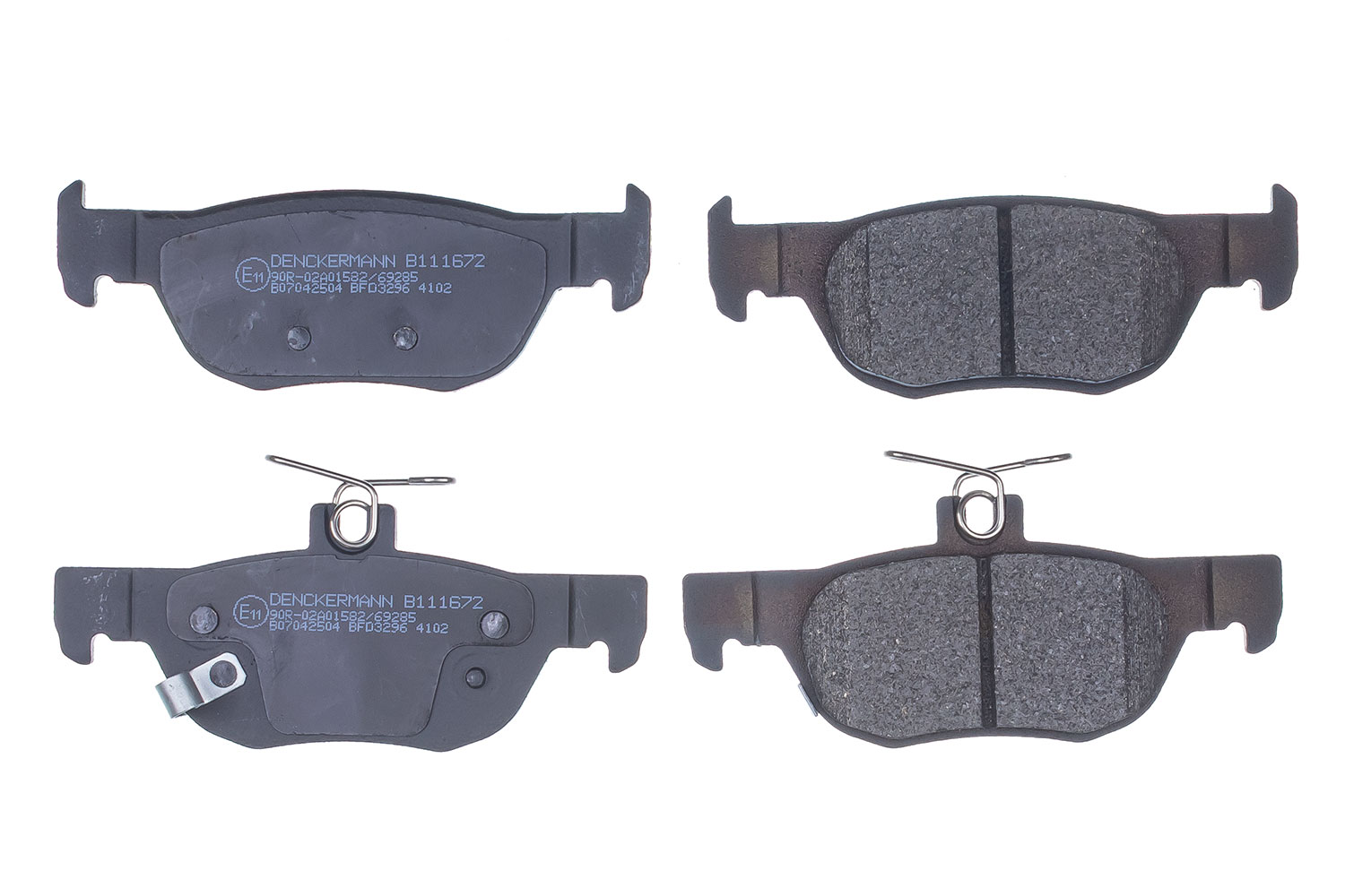 DENCKERMANN Bremseklodser B111672 bagaksel for MAZDA