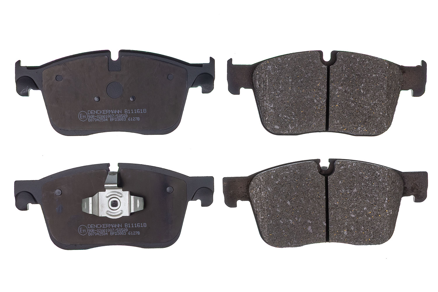 DENCKERMANN Bremseklodser B111618 foraksel for JAGUAR LAND ROVER